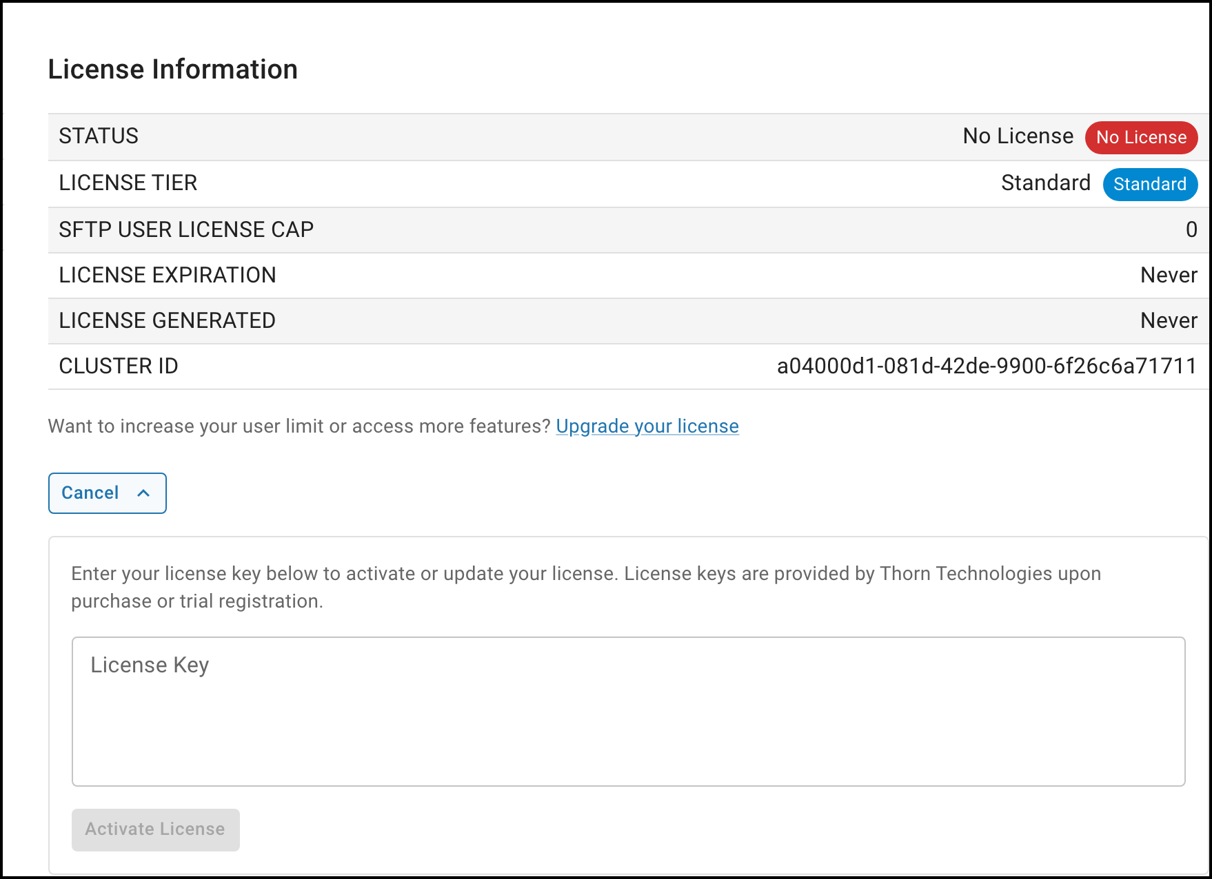 Update License field
