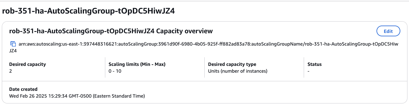 capacity overview