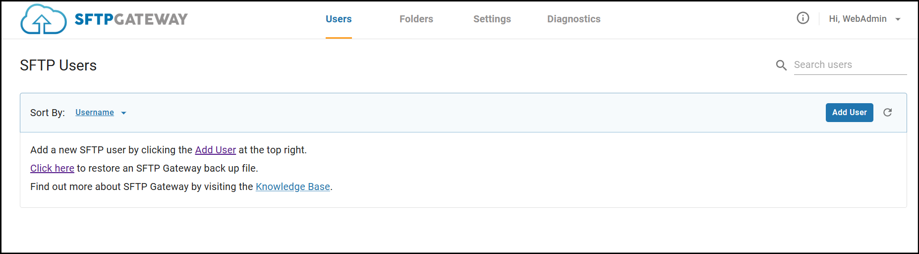 Users Tab