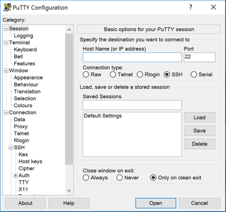 ssh session timeout putty