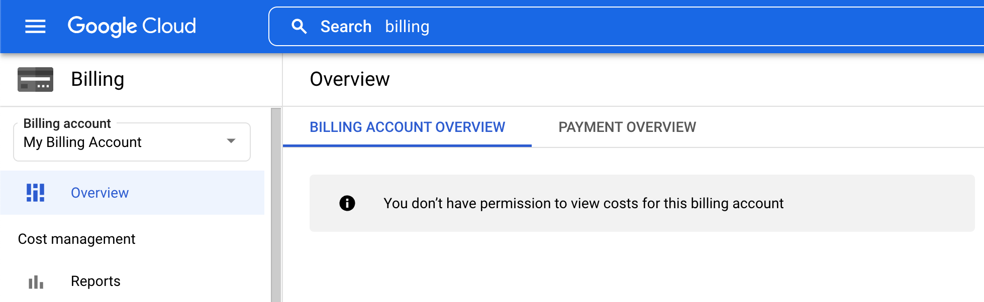 google-console-billing