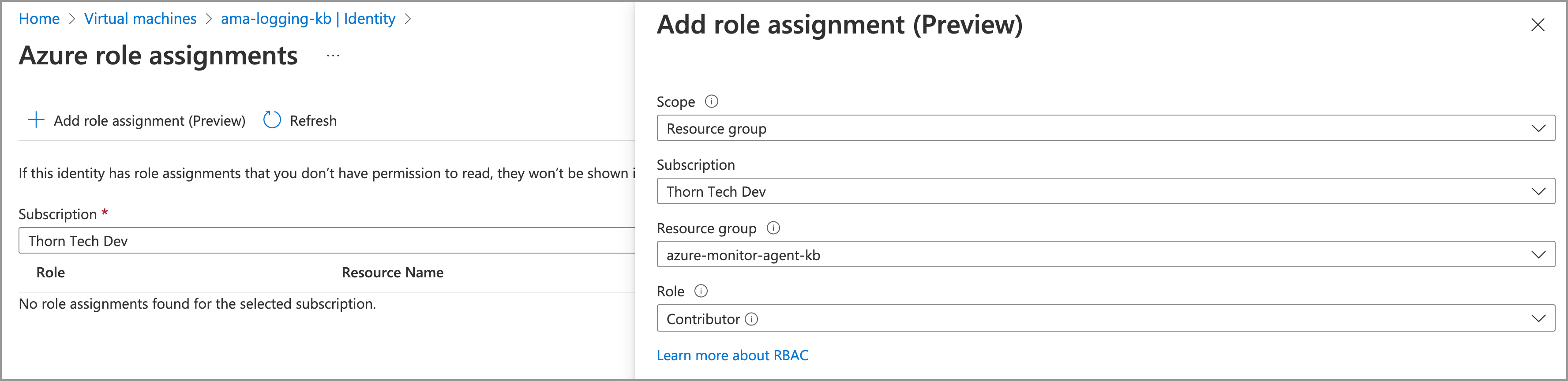 Add role assignment